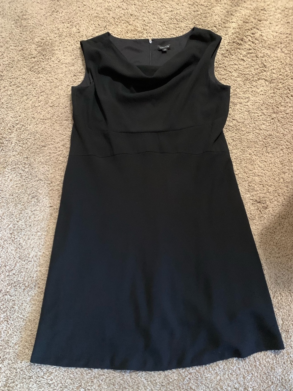 Tahari Arthur S Levine Black Sleeveless Dress 14W